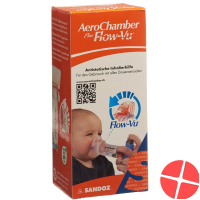 Aerochamber Plus Flow-vu mit Maske (0-18 M) Orange