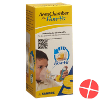 Aerochamber Plus Flow-vu mit Maske (1-5 J) Gelb