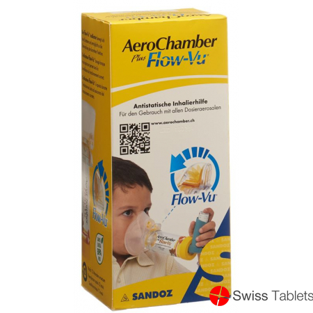 Aerochamber Plus Flow-vu mit Maske (1-5 J) Gelb buy online
