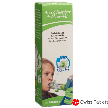 Aerochamber Plus Flow-vu ohne Maske (5+ J) Grün buy online