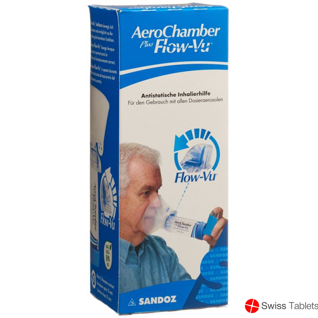Aerochamber Plus Flow-vu Large Mask Blue buy online
