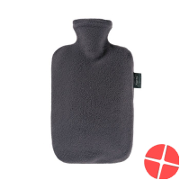 Fashy Wärmflasche 2L Vlies Bezug Anthrazit