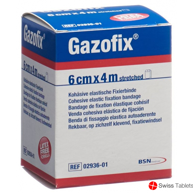 Gazofix Kohae Fixierbinde 6cmx4m Hautfarbig Latexfrei buy online