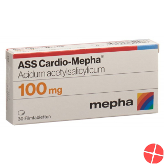 ASS Cardio Mepha 100 mg 30 tablets ASS Cardio Mepha 100 mg 30 tablets
