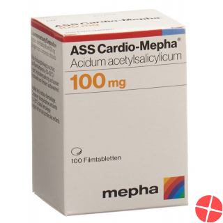 ASS Cardio Mepha Filmtabletten 100mg Dose 100 Stück