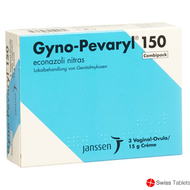 Gyno Pevaryl 150 Kombipack Creme 15g + Ovula 3 buy online
