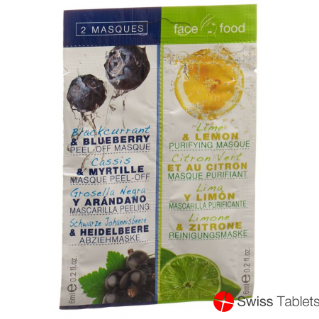 Face Food Gesichtsmaske Heidelbeer Zitron 2x 6ml buy online