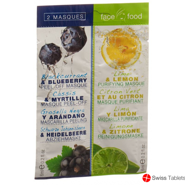 Face Food Gesichtsmaske Heidelbeer Zitron 2x 6ml buy online