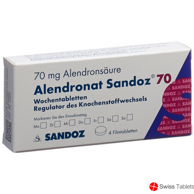 Alendronat Sandoz Filmtabletten 70mg (neu) 4 Stück buy online