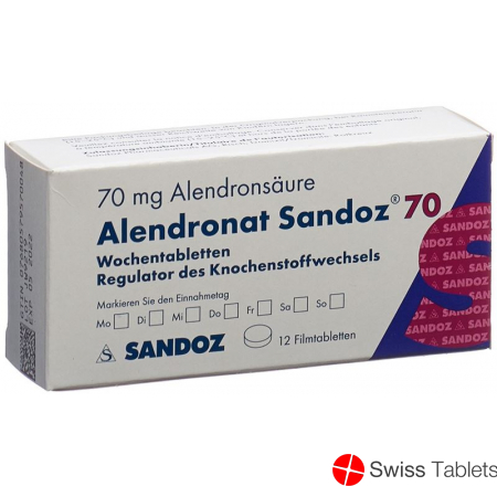 Alendronat Sandoz Filmtabletten 70mg (neu) 12 Stück buy online