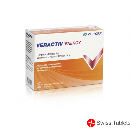 Veractiv Energy Brause Pulver Beutel 20 Stück buy online