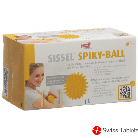 Sissel Spiky-Ball 8cm Gelb 2 Stück buy online