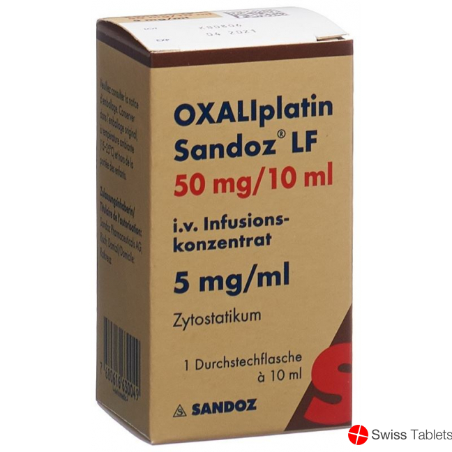Oxaliplatin Sandoz Lf Infusionskonzentrat 50mg/10ml Vial buy online