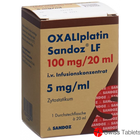 Oxaliplatin Sandoz Lf Infusionskonzentrat 100mg/20ml Vial buy online