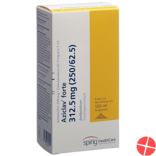 Aziclav Forte Pulver 312.5mg Suspension 100ml Aziclav Forte Pulver 312.5mg Suspension 100ml