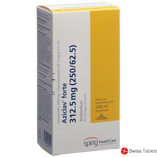Aziclav Forte Pulver 312.5mg Suspension 100ml buy online