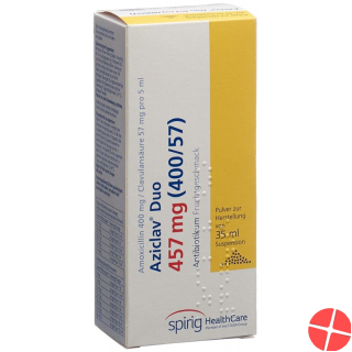 Aziclav Duo Pulver 457mg Suspension Flasche 35ml Aziclav Duo Pulver 457mg Suspension Flasche 35ml