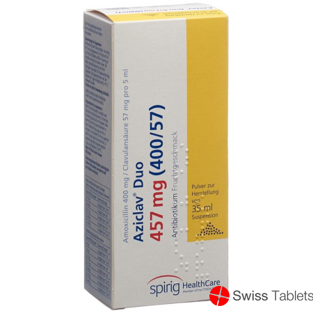 Aziclav Duo Pulver 457mg Suspension Flasche 35ml buy online