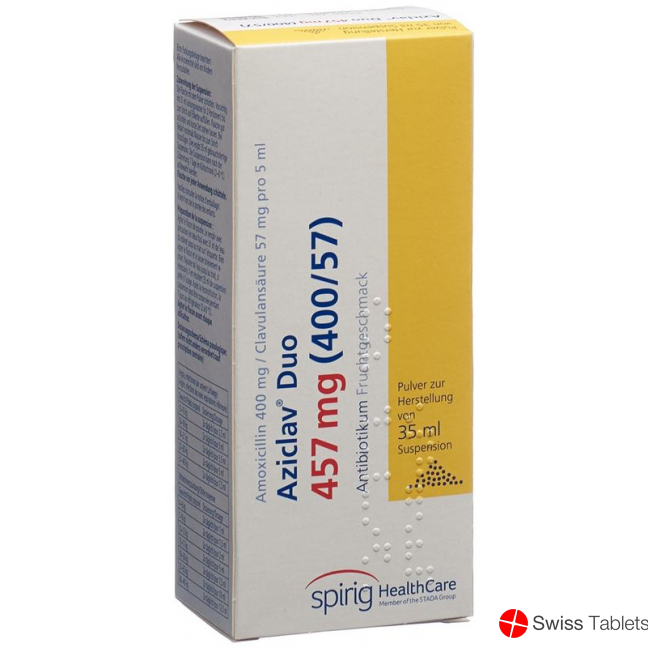Aziclav Duo Pulver 457mg Suspension Flasche 35ml buy online