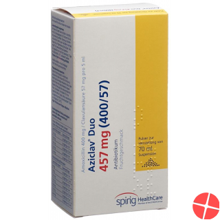 Aziclav Duo Pulver 457mg Suspension Flasche 70ml Aziclav Duo Pulver 457mg Suspension Flasche 70ml