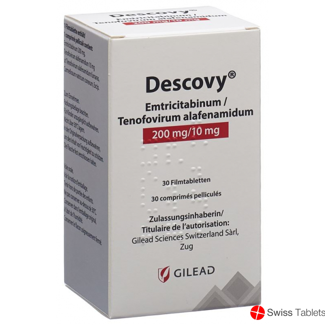 Descovy Filmtabletten 200/10mg Flasche 30 Stück buy online