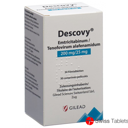 Descovy Filmtabletten 200/25mg Flasche 30 Stück buy online