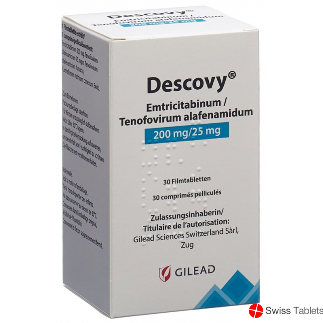 Descovy Filmtabletten 200/25mg Flasche 30 Stück buy online
