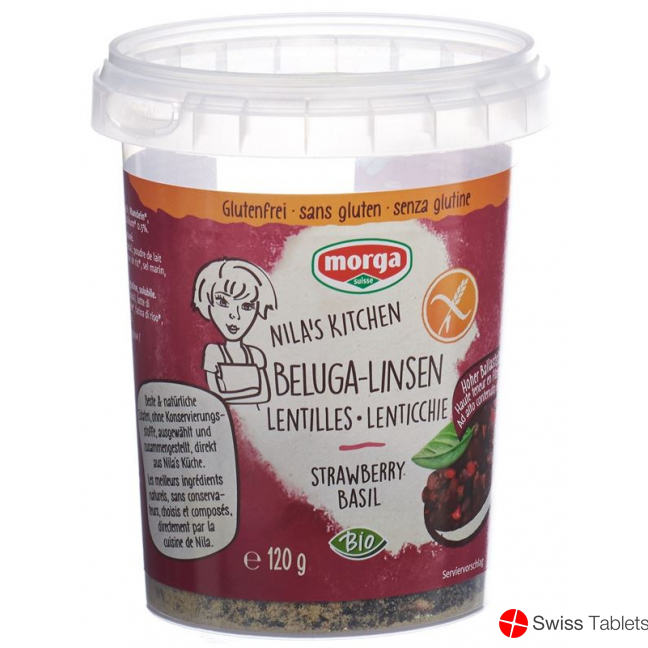 Morga Beluga-Linsen Erdb/basil Glutenfrei Bio 120g buy online