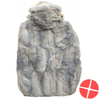 Frosch hot-water bottle PVC 1.8L high-pile grey