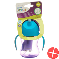 Avent Philips Straw Cup 200ml Girl Purple