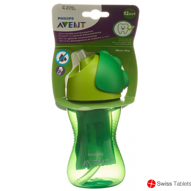 Avent Philips Straw Cup 300ml Boy Green buy online