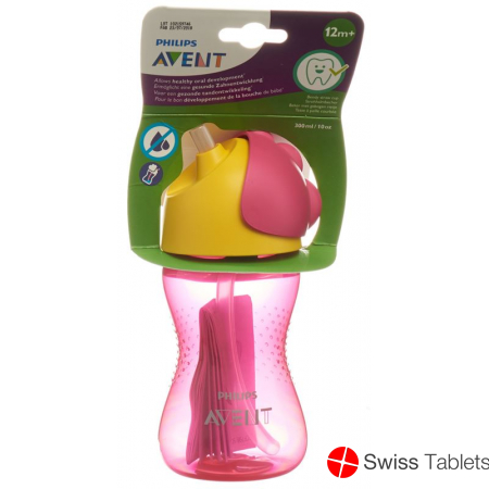 Avent Philips Straw Cup 300ml Girl Pink buy online
