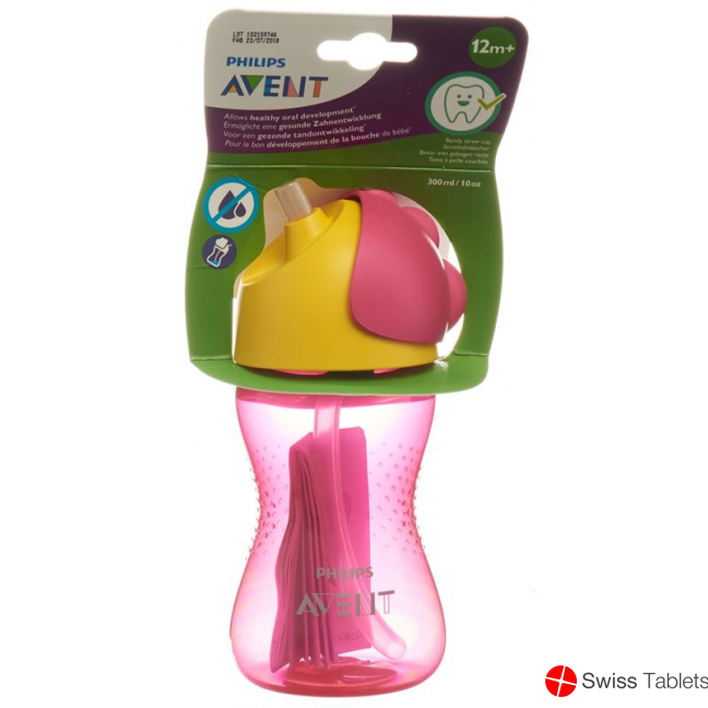Avent Philips Straw Cup 300ml Girl Pink buy online