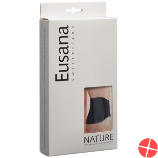 Eusana Kidney Warmer Anatomical Silk/Wool M Black