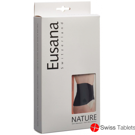Eusana Kidney Warmer Anatomical Silk/Wool M Black buy online