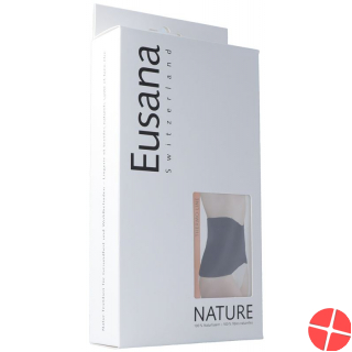 Eusana Kidney Warmer Anatomical Silk/Wool L Black