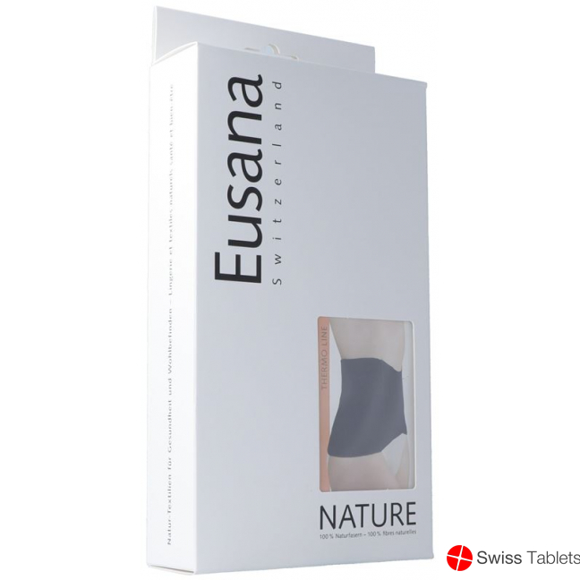 Eusana Kidney Warmer Anatomical Silk/Wool L Black buy online