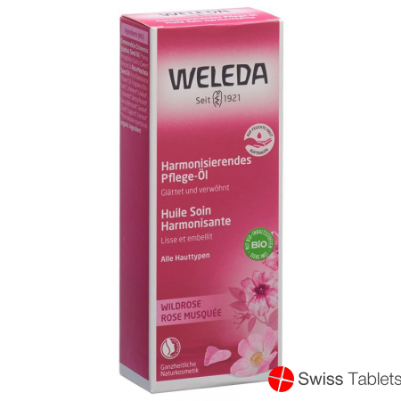 Weleda Wildrose Harmonisierendes Pflege-Öl Glasflasche 100ml buy online