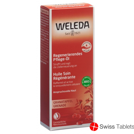 Weleda Granatapfel Regenerations-Öl Glasflasche 100ml buy online