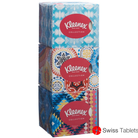 Kleenex Collection Kosmetiktue Wuerf Trio 3x 48 Stück buy online