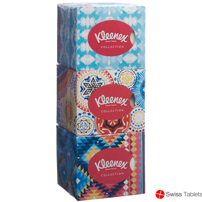 Kleenex Collection Kosmetiktue Wuerf Trio 3x 48 Stück buy online
