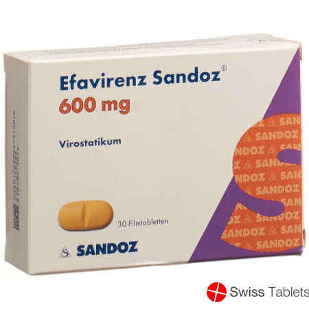 Efavirenz Sandoz Filmtabletten 600mg 30 Stück buy online
