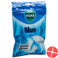 Vicks Blue ohne Zucker Beutel 72g