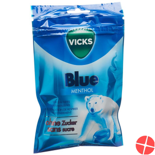Vicks Blue ohne Zucker Beutel 72g