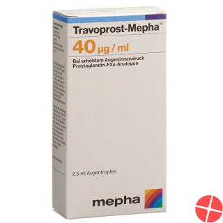 Travoprost Mepha Augentropfen 40mcg/ml Flasche 2.5ml