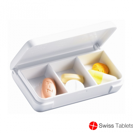 Sahag Tablettendose 6.5x3.5cm Weiss 3-teilig buy online