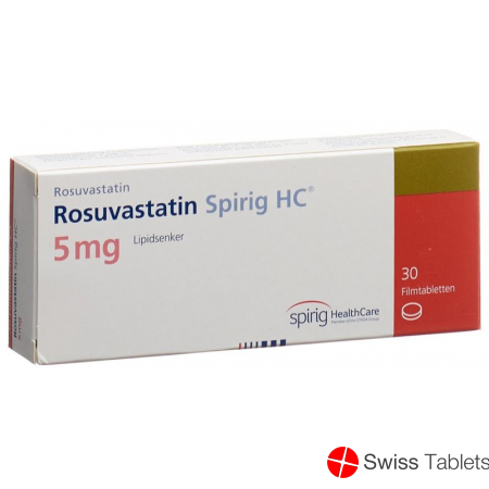 Rosuvastatin Spirig HC Filmtabletten 5mg 30 Stück buy online