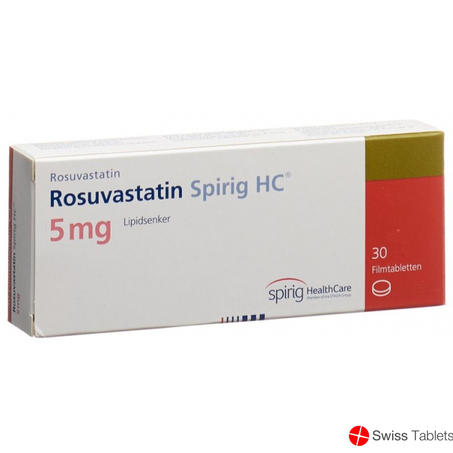 Rosuvastatin Spirig HC Filmtabletten 5mg 30 Stück buy online