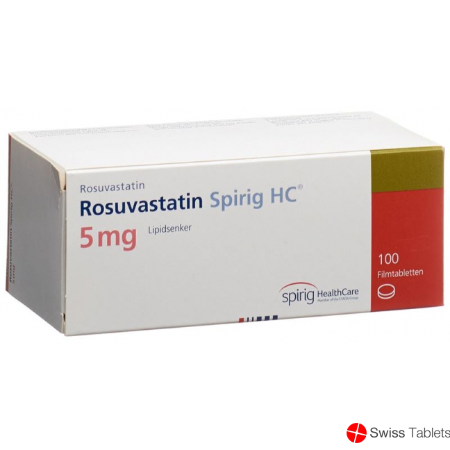 Rosuvastatin Spirig HC Filmtabletten 5mg 100 Stück buy online