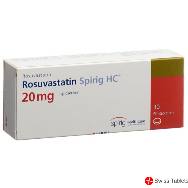 Rosuvastatin Spirig HC Filmtabletten 20mg 30 Stück buy online